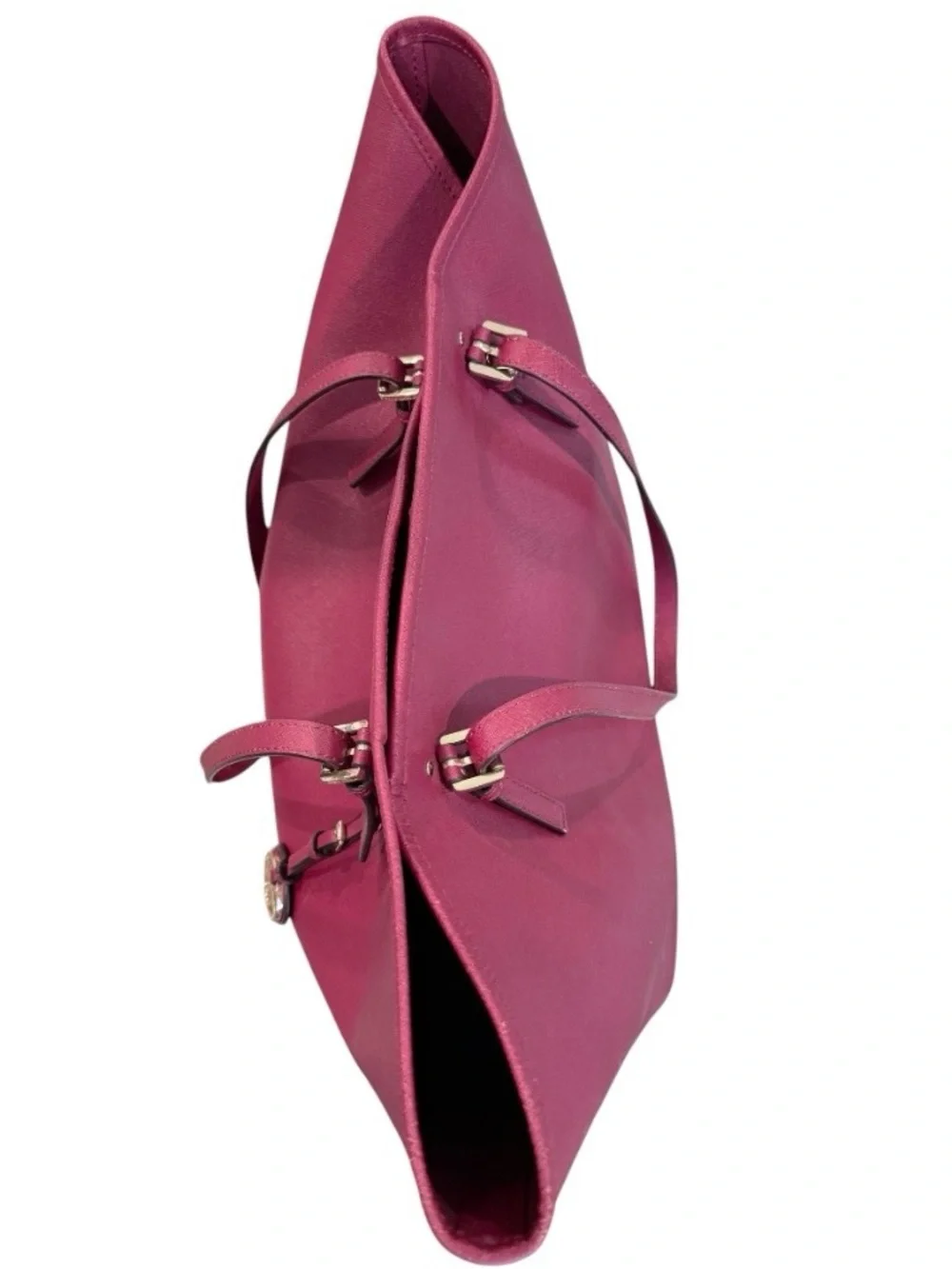 Michael Kors Jet Set Travel Saffiano leather cherry red tote with gold hardware